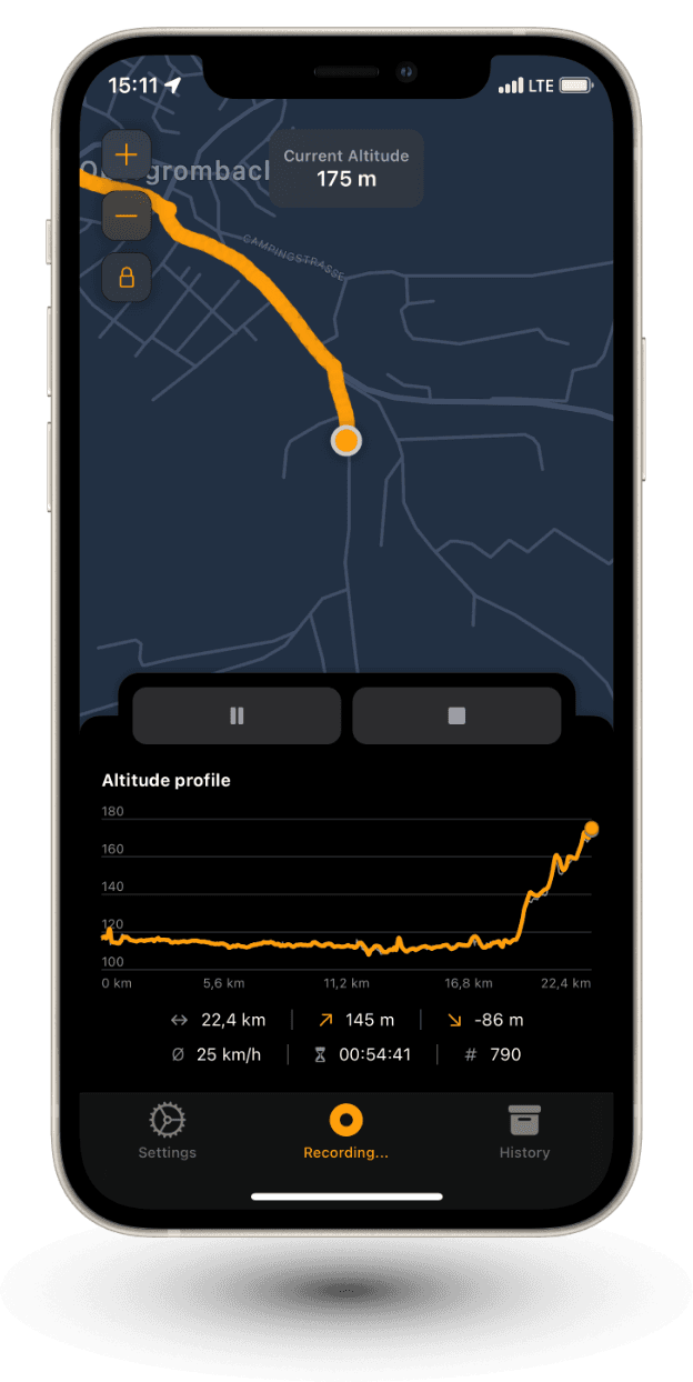 Baloc, Altitude tracking - LifeView